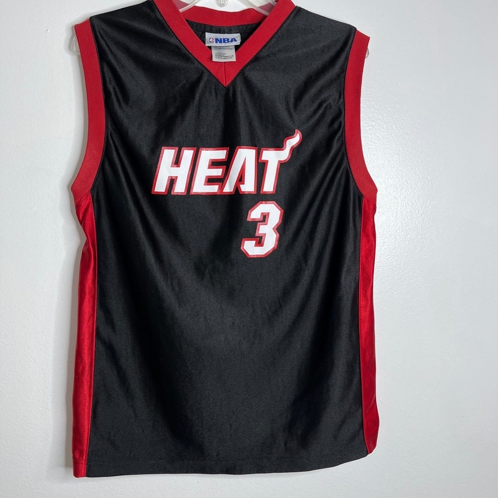 NBA Youth Dwayne Wade Miami Heat Jersey Black Vintage Size XL